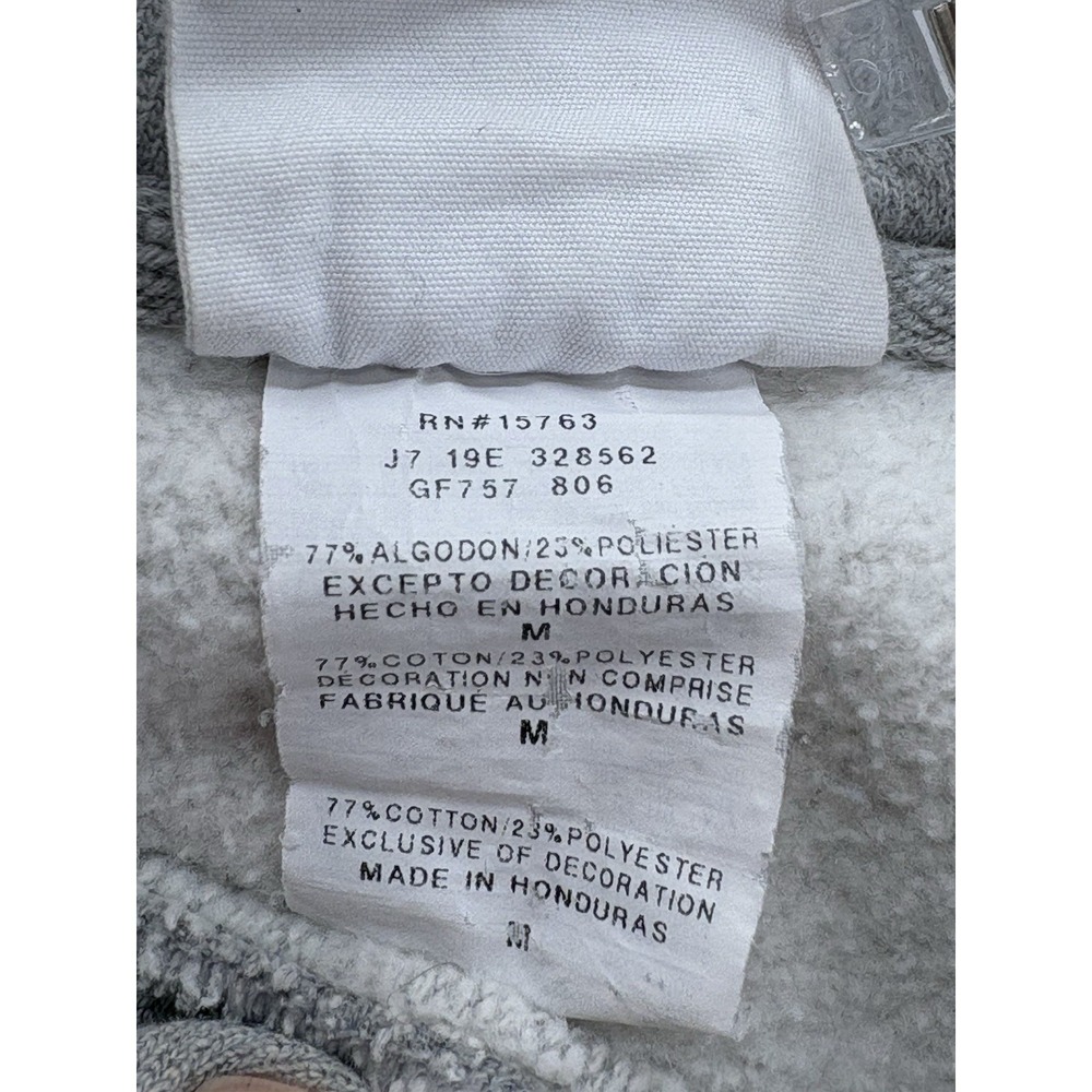 Champion Reverse Weave Sweatshirt Womens Medium Gray Crop Pullover Hoodie Y2K - Picture 3 of 8